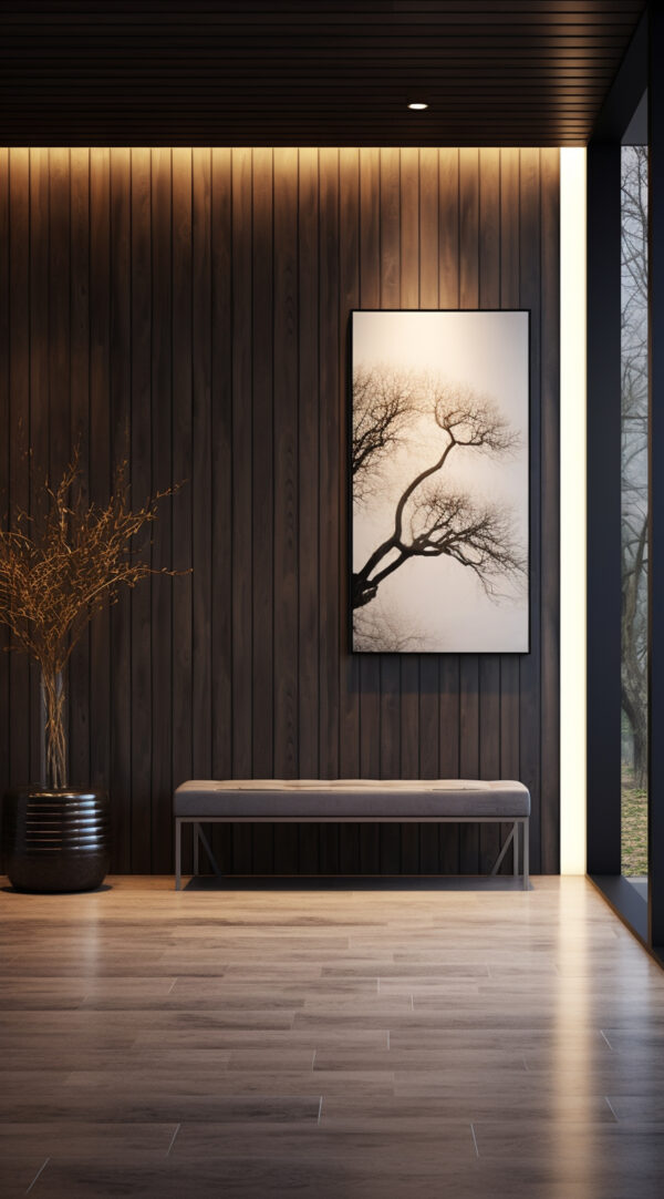 Charcoal Fluted Panel